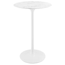 Lippa 28" Round Faux Marble Bar Table
