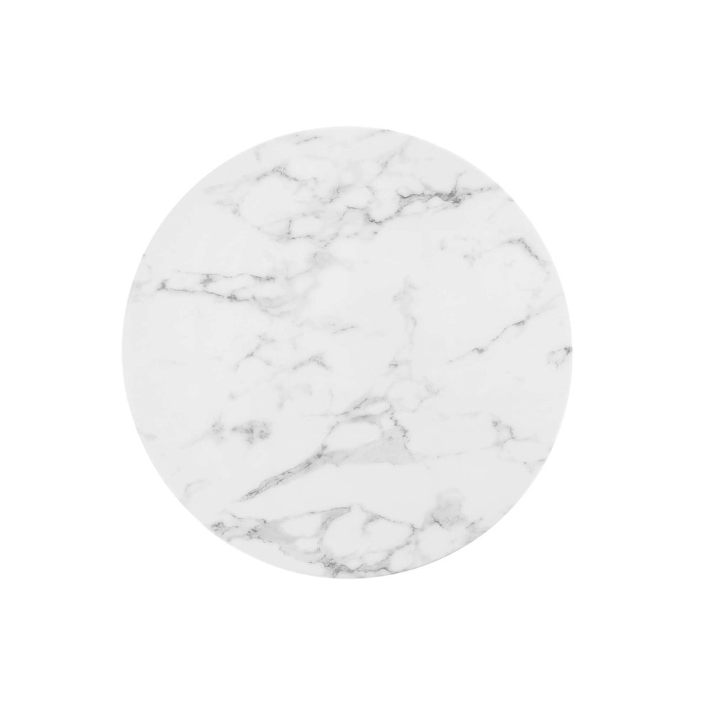 Lippa 28" Round Faux Marble Bar Table