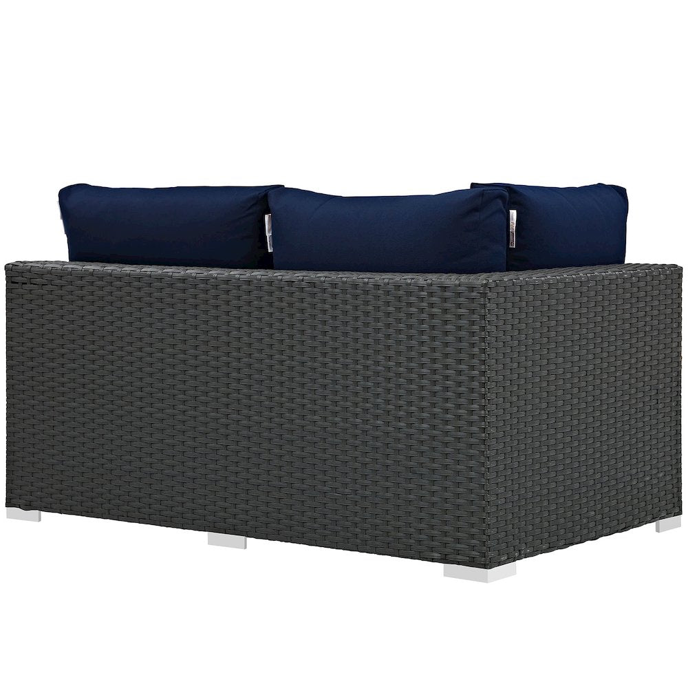Sojourn Outdoor Patio Sunbrella Left Arm Loveseat