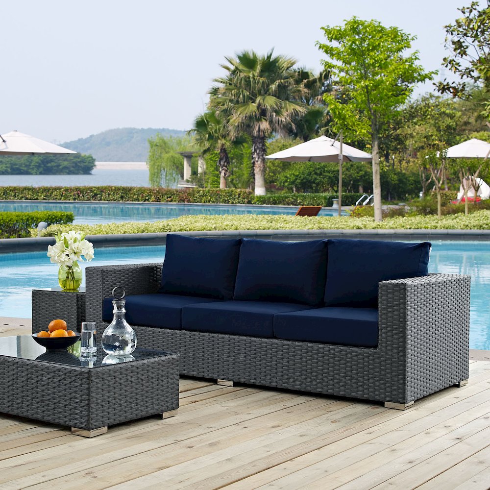Sojourn Outdoor Patio Sunbrella Sofa