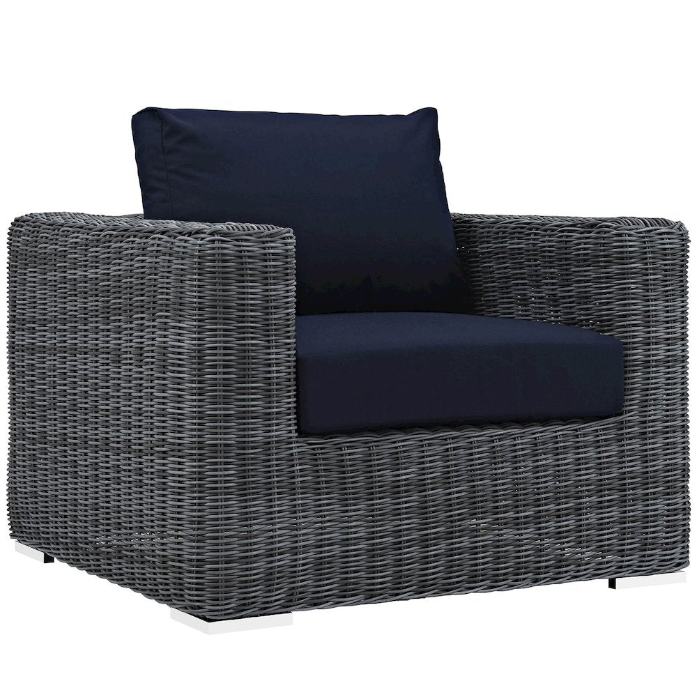 Summon Outdoor Patio Fabric Sunbrella Armchair