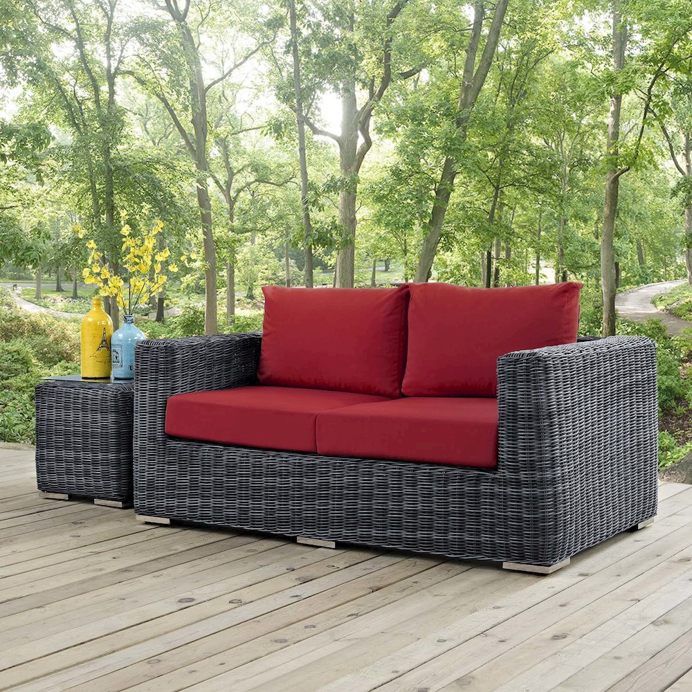 Summon Outdoor Patio Sunbrella Loveseat
