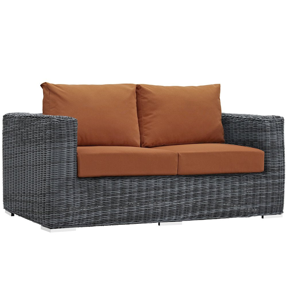 Summon Outdoor Patio Sunbrella Loveseat