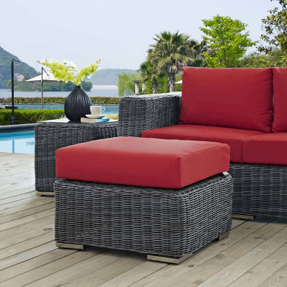 Summon Outdoor Patio Sunbrella Ottoman