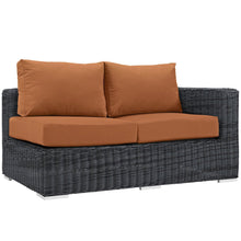 Summon Outdoor Patio Sunbrella Right Arm Loveseat
