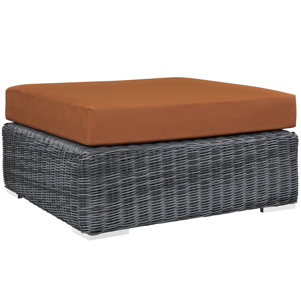 Summon Outdoor Patio Sunbrella Square Ottoman