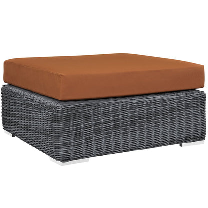Summon Outdoor Patio Sunbrella Square Ottoman