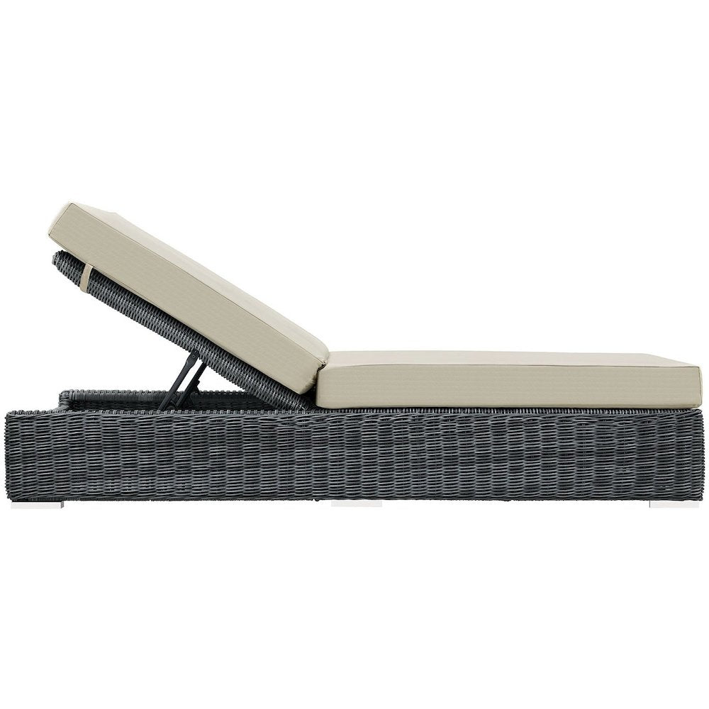 Summon Outdoor Patio Sunbrella Chaise Lounge