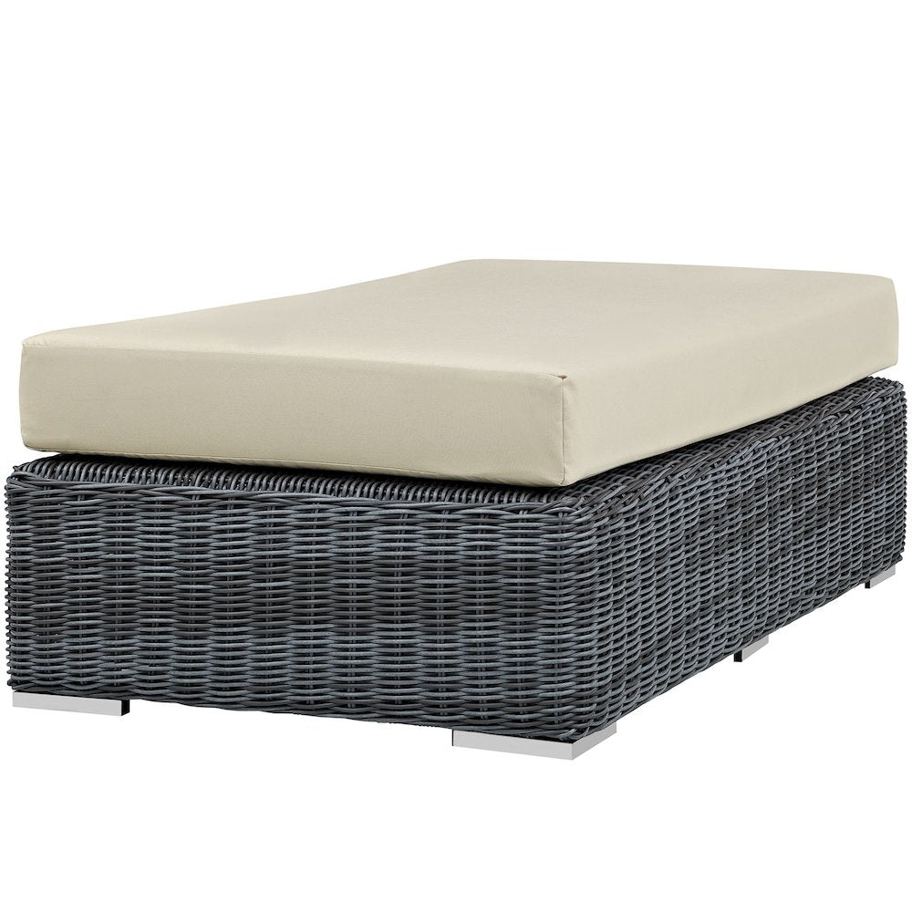 Summon Outdoor Patio Sunbrella Rectangle Ottoman