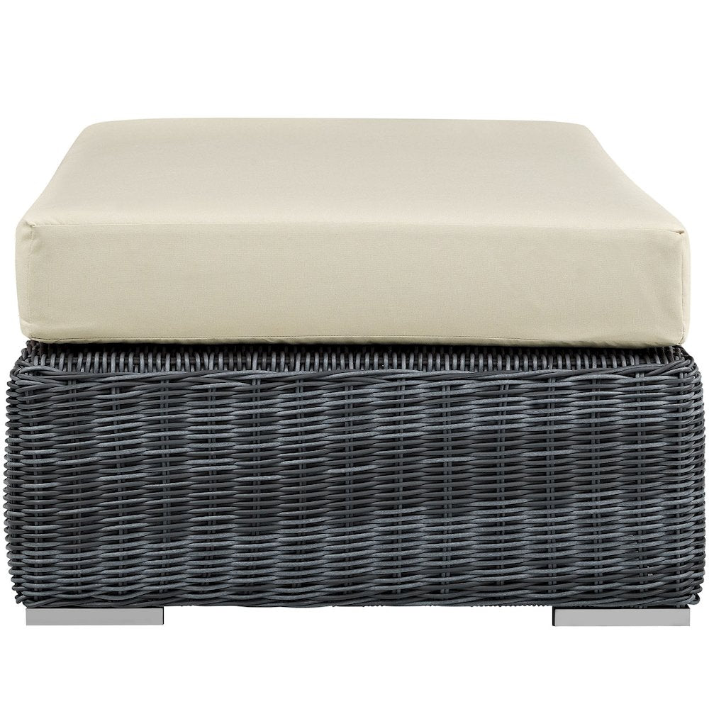 Summon Outdoor Patio Sunbrella Rectangle Ottoman