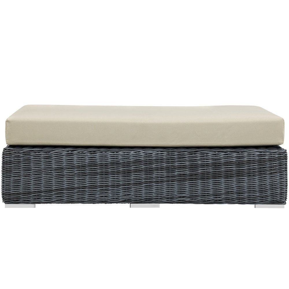Summon Outdoor Patio Sunbrella Rectangle Ottoman