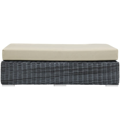 Summon Outdoor Patio Sunbrella Rectangle Ottoman
