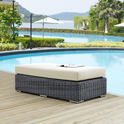 Summon Outdoor Patio Sunbrella Rectangle Ottoman
