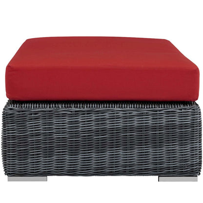 Summon Outdoor Patio Sunbrella Rectangle Ottoman