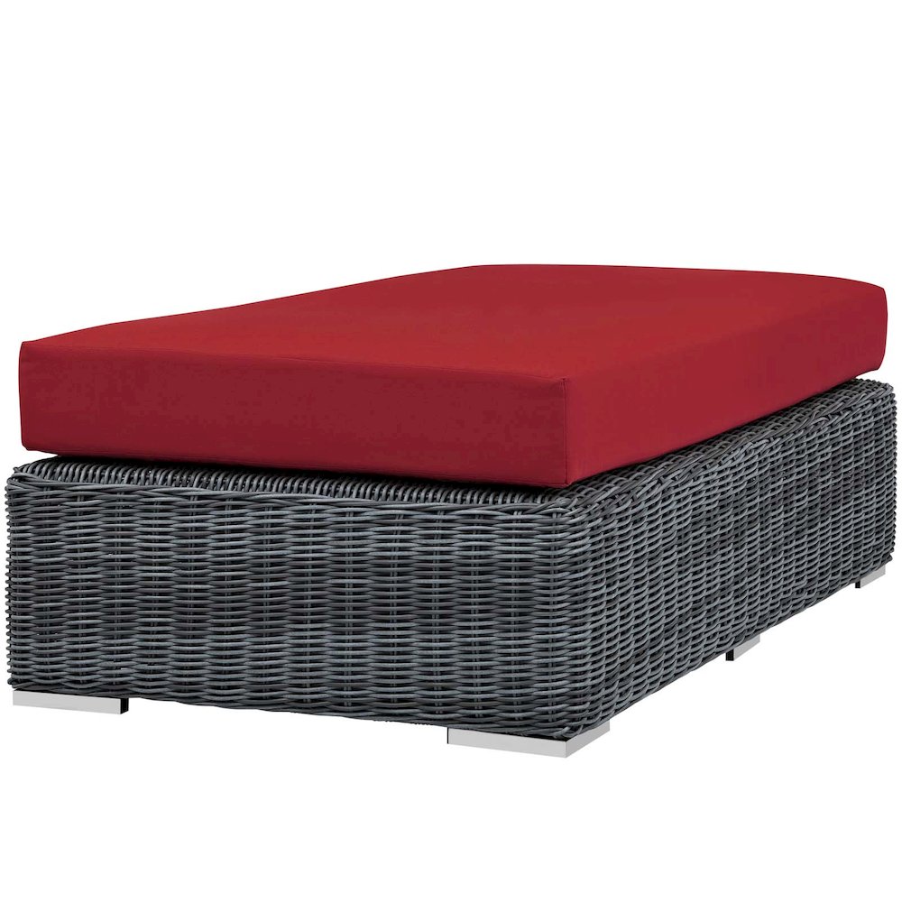 Summon Outdoor Patio Sunbrella Rectangle Ottoman