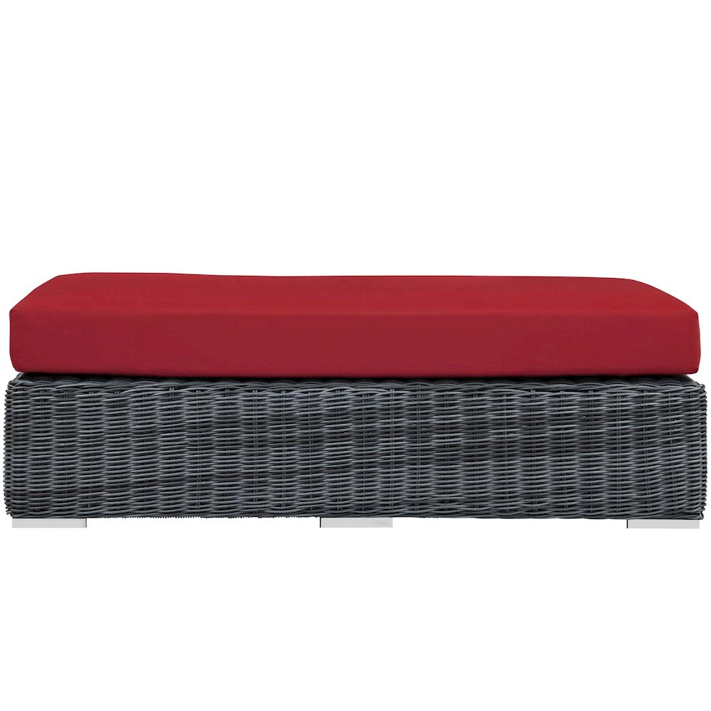 Summon Outdoor Patio Sunbrella Rectangle Ottoman