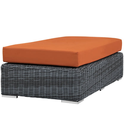 Summon Outdoor Patio Sunbrella Rectangle Ottoman