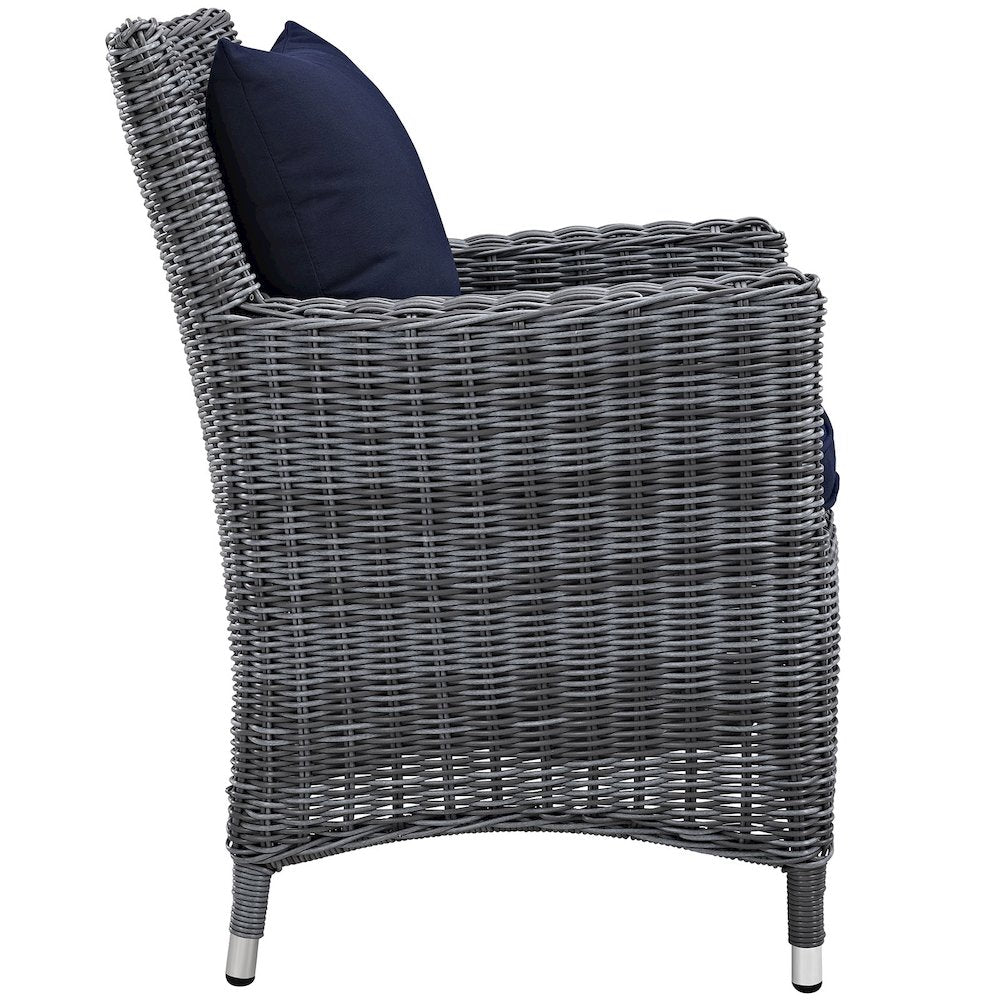Summon Dining Outdoor Patio Sunbrella Armchair