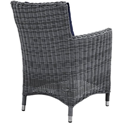 Summon Dining Outdoor Patio Sunbrella Armchair