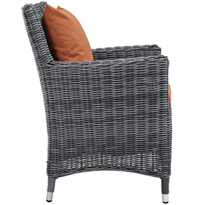 Summon Dining Outdoor Patio Sunbrella Armchair