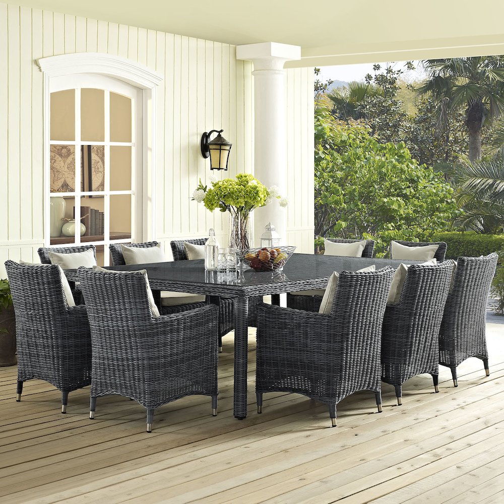 Summon 90" Outdoor Patio Dining Table