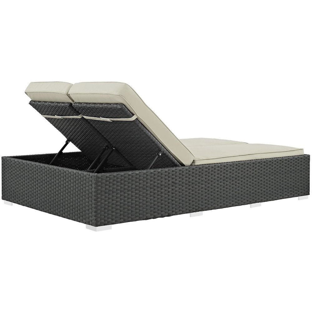 Sojourn Outdoor Patio Sunbrella Double Chaise