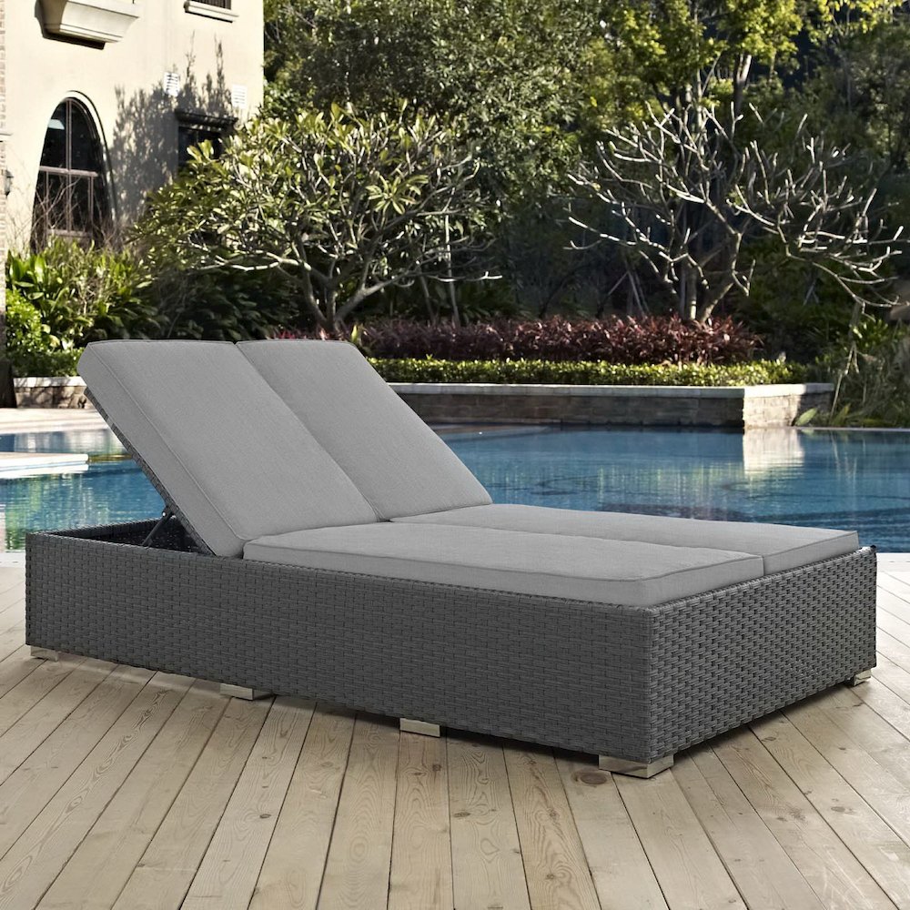 Sojourn Outdoor Patio Sunbrella Double Chaise