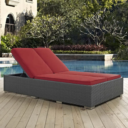 Sojourn Outdoor Patio Sunbrella Double Chaise