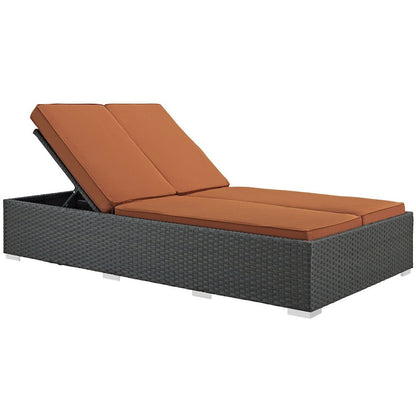 Sojourn Outdoor Patio Sunbrella Double Chaise