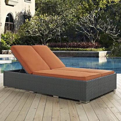 Sojourn Outdoor Patio Sunbrella Double Chaise