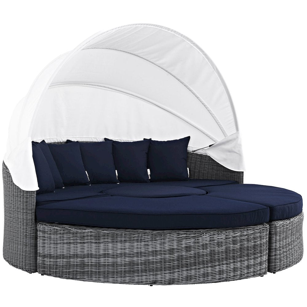 Summon Canopy Outdoor Patio Sunbrella Daybed