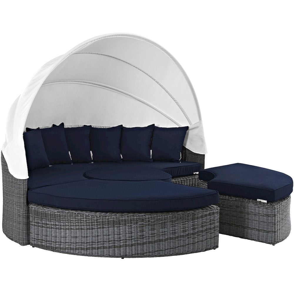 Summon Canopy Outdoor Patio Sunbrella Daybed