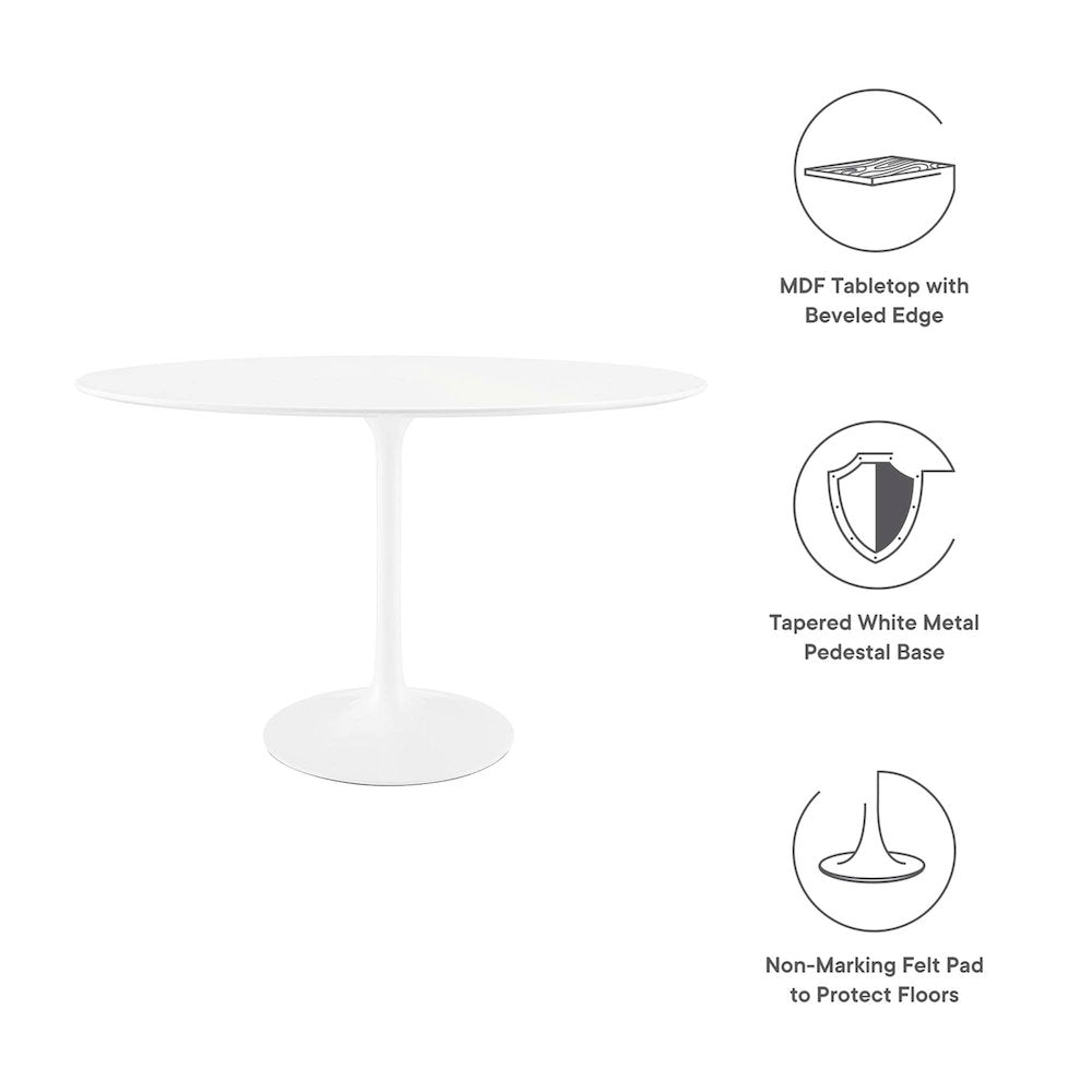 Lippa 48" Oval Wood Dining Table