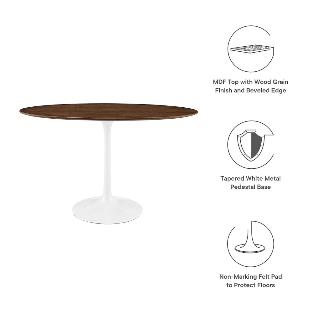 Lippa 48" Oval Wood Dining Table
