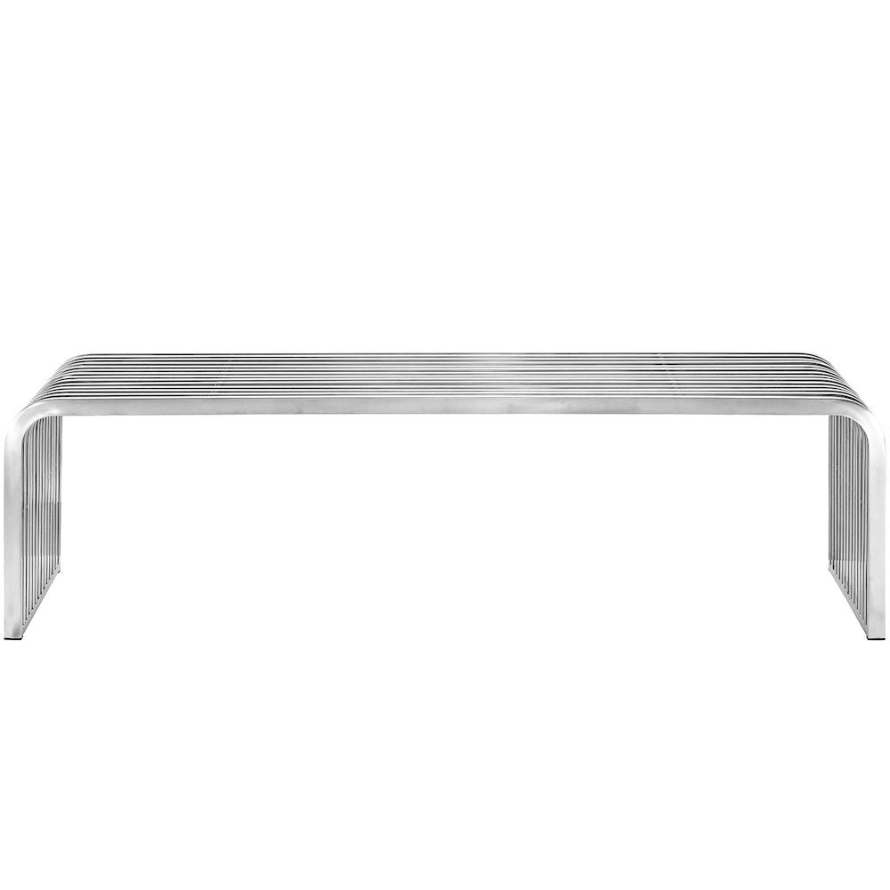 Pipe 60" Stainless Steel Bench