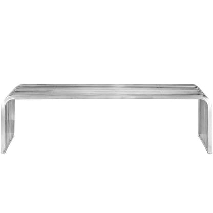 Pipe 60" Stainless Steel Bench
