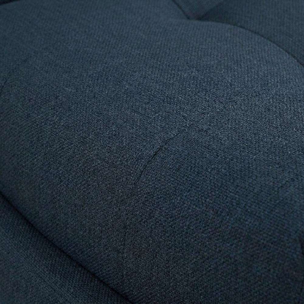 Fabric-Upholstered Lounge Chair for Living Room and Bedroom, Azure