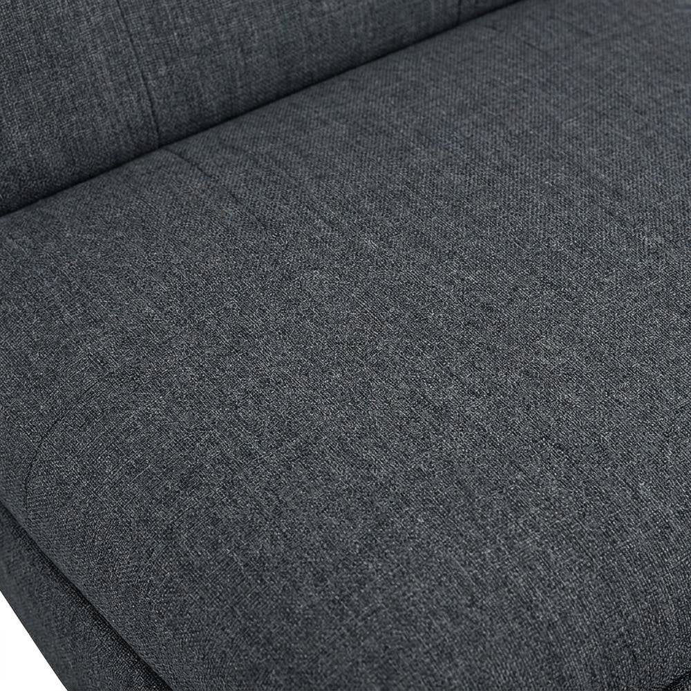 Fabric-Upholstered Lounge Chair for Living Room and Bedroom, Gray
