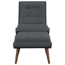 Fabric-Upholstered Lounge Chair for Living Room and Bedroom, Gray