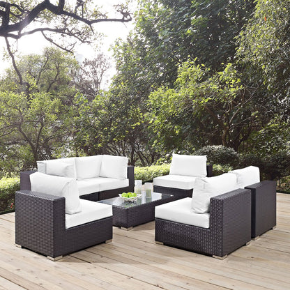Convene 7 Piece Outdoor Patio Sectional Set