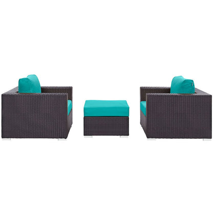 Convene 3 Piece Outdoor Patio Sofa Set