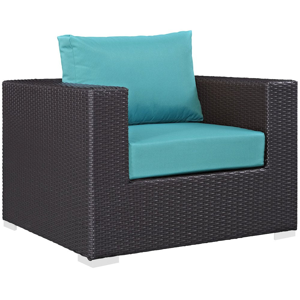 Convene 5 Piece Outdoor Patio Sectional Set