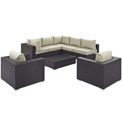Convene 8 Piece Outdoor Patio Sectional Set