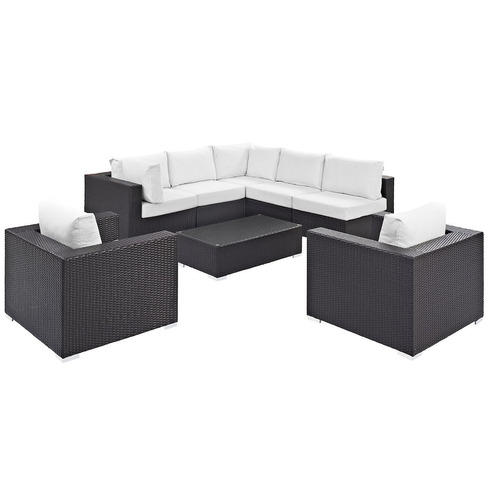 Convene 8 Piece Outdoor Patio Sectional Set