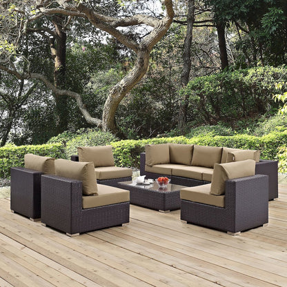 Convene 8 Piece Outdoor Patio Sectional Set