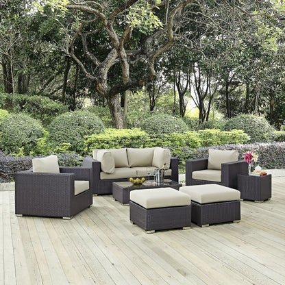 Convene 8 Piece Outdoor Patio Sectional Set