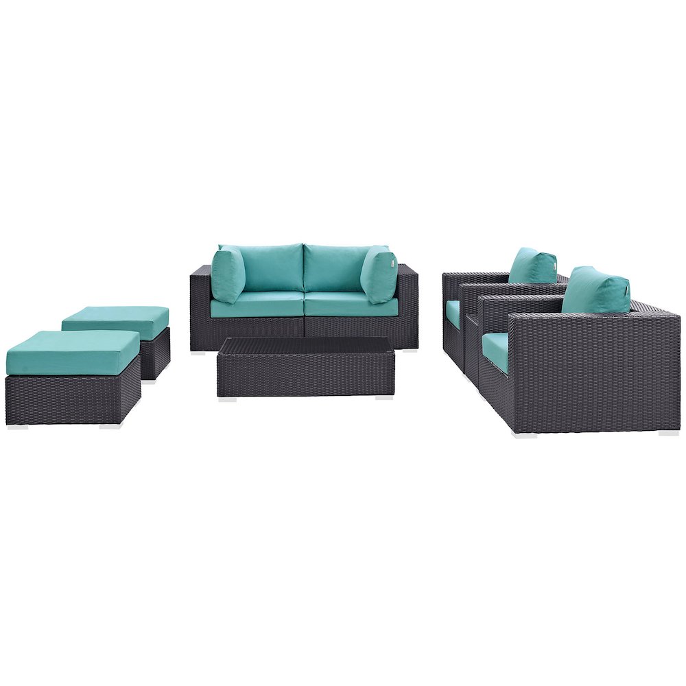 Convene 8 Piece Outdoor Patio Sectional Set