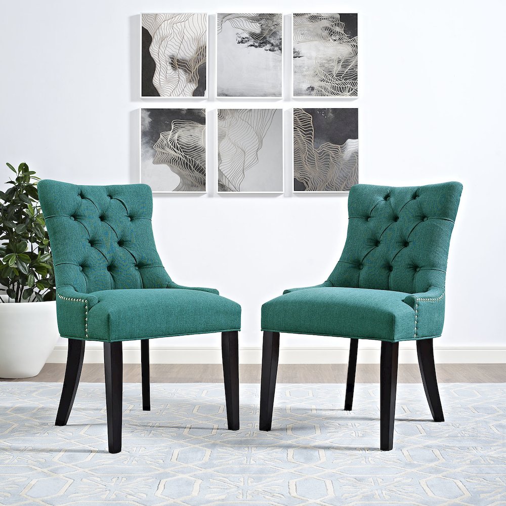 Regent Tufted Fabric Dining Chair