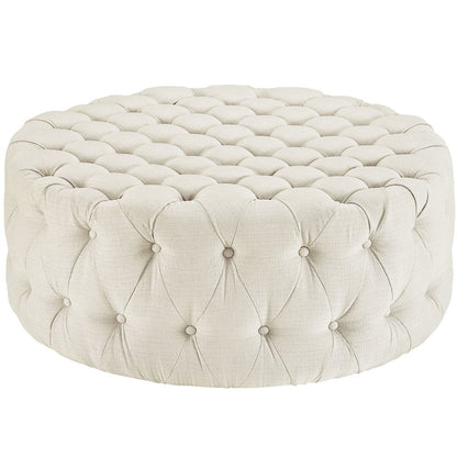 Amour Upholstered Fabric Ottoman