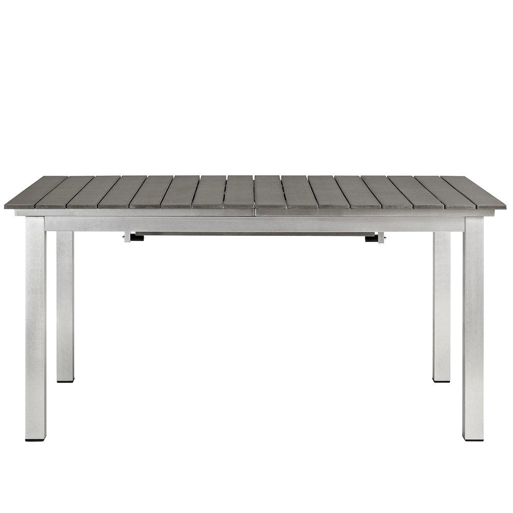 Shore Outdoor Patio Aluminum Dining Table